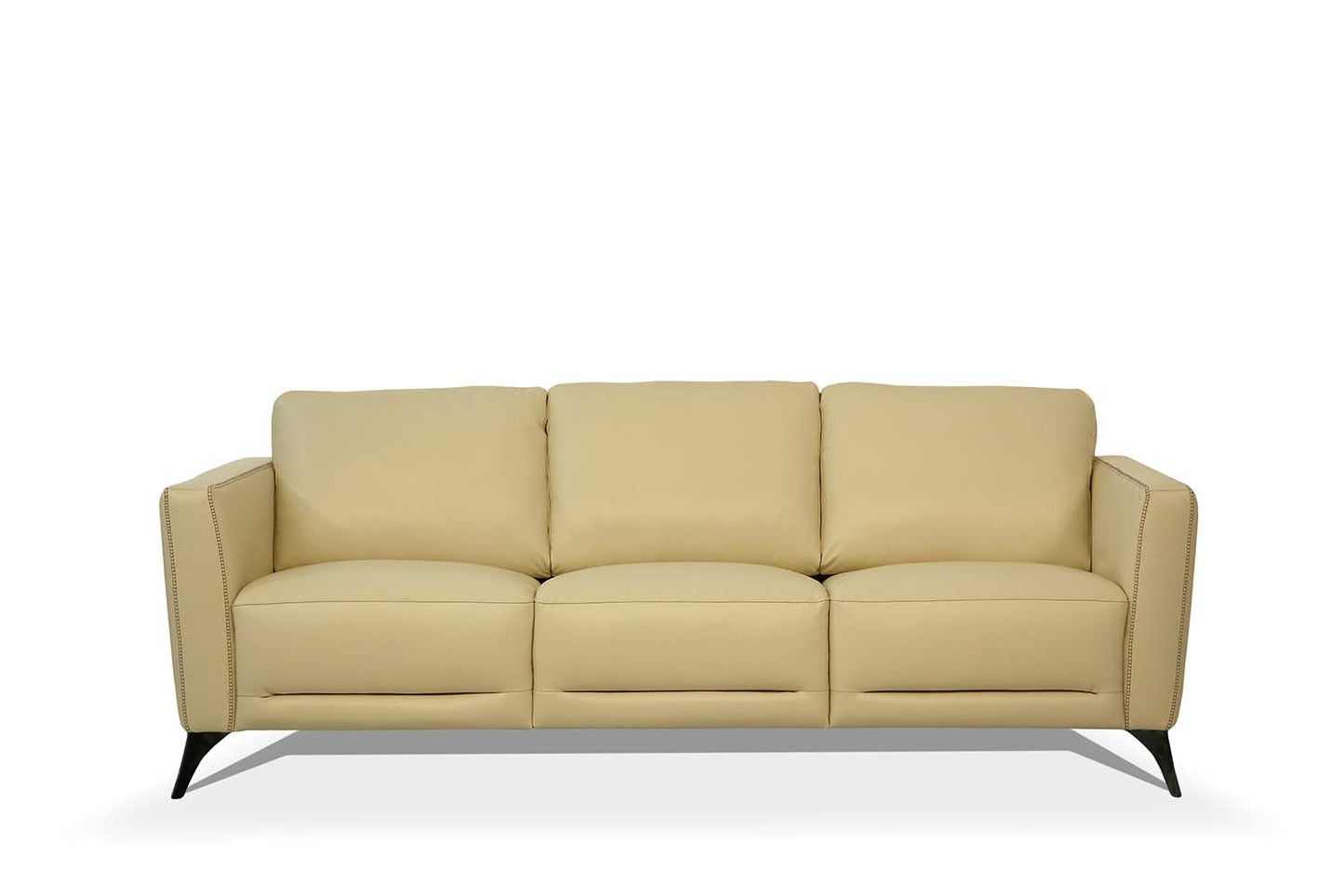 Malaga Cream Leather Sofa