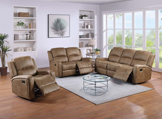 2 pcs Set Sofa and loveSeat Color Chestnut Best Seller