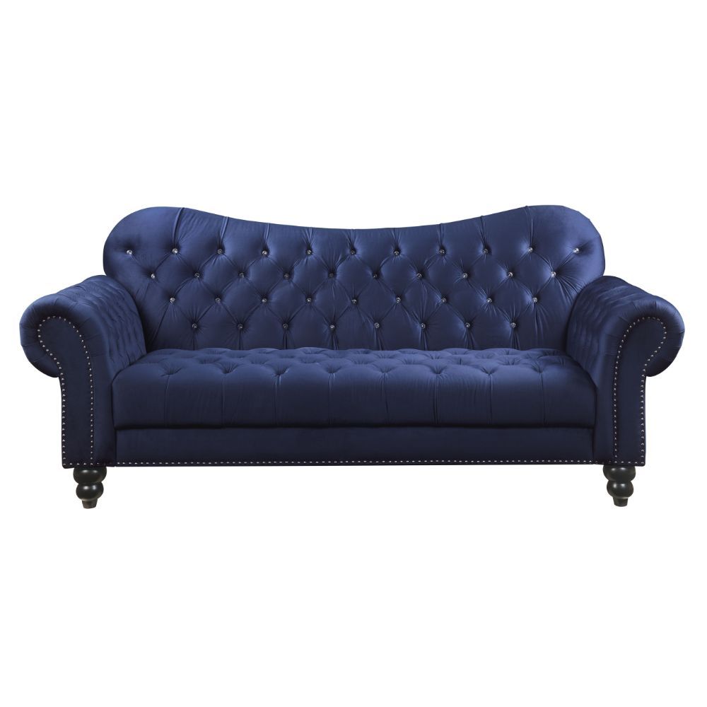 Iberis Navy Velvet Sofa