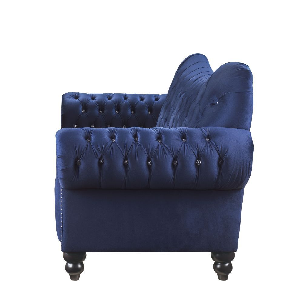 Iberis Navy Velvet Sofa