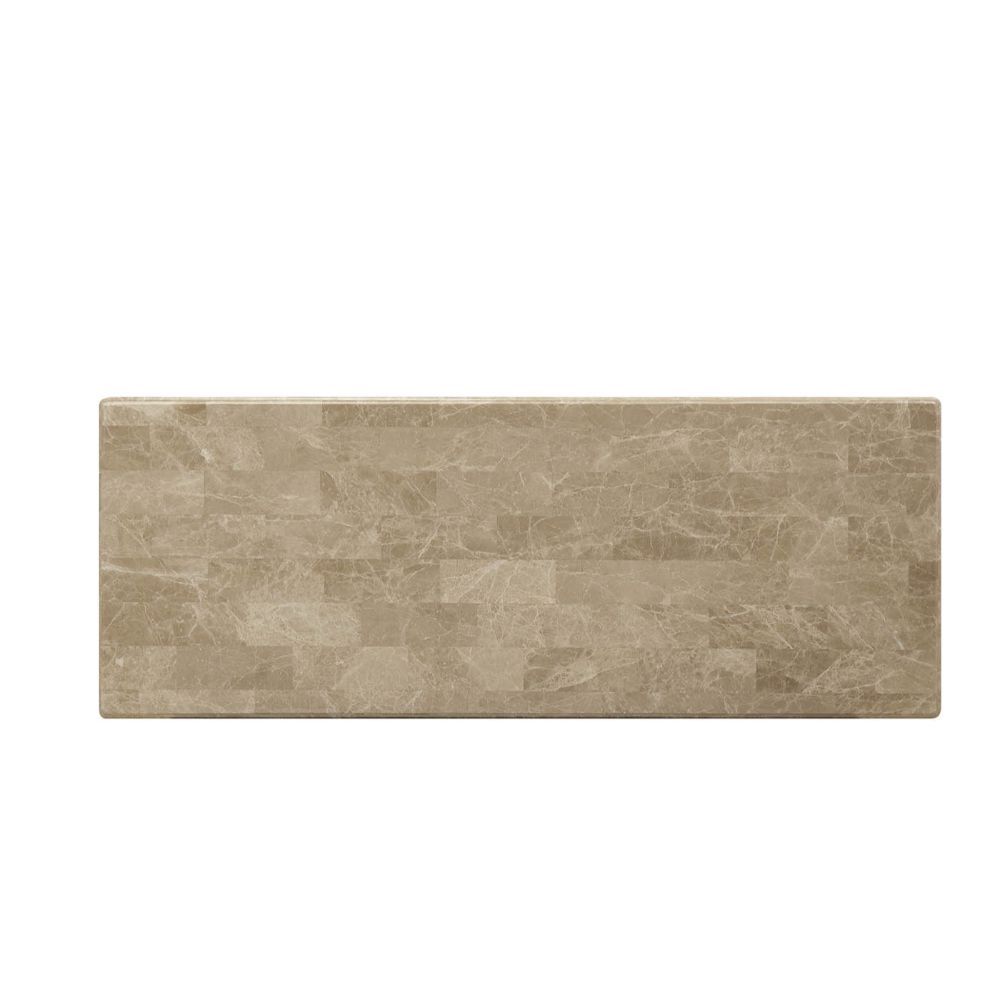 Acme Furniture Daesha Sofa Table in Marble/Antique Gold 81718