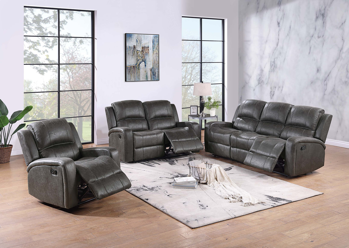 2 pcs Set Sofa and loveSeat Smoke Best Seller