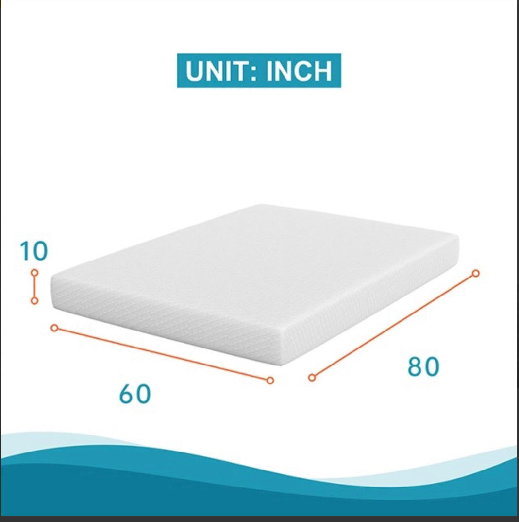 10" Memory Foam CertiPUR-US Mattress - GracePalaceFurniture