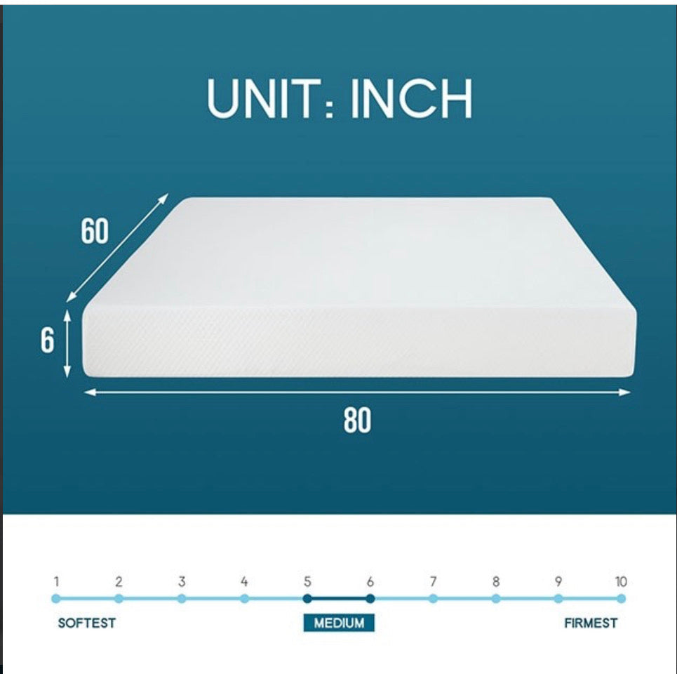 6" Memory Foam CertiPUR-US Mattress - GracePalaceFurniture