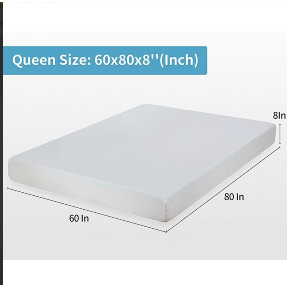 8" memory foam mattress certified by CertiPUR-US - GracePalaceFurniture