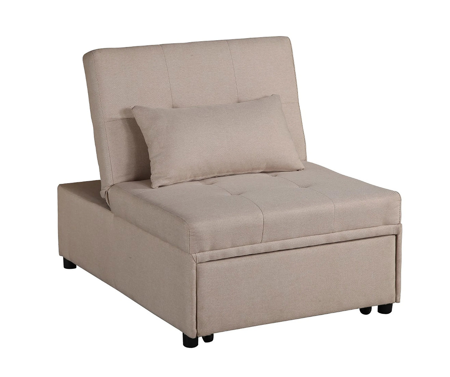 Single Adjustable Sofa Bed beige