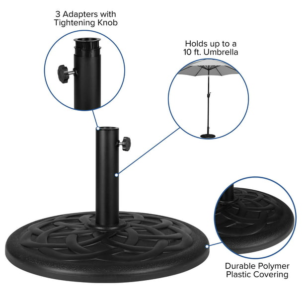 Round Umbrella Base Universal 21"DIA x 14"H