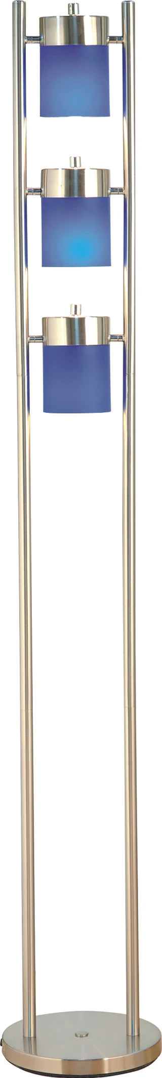 International 3031FW 3-Light Adjustable Floor Lamp, White