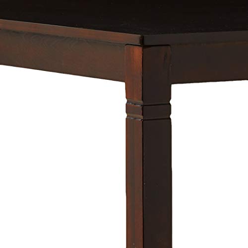 5-Pc Cherry Cashew Wood Counter Height Set
