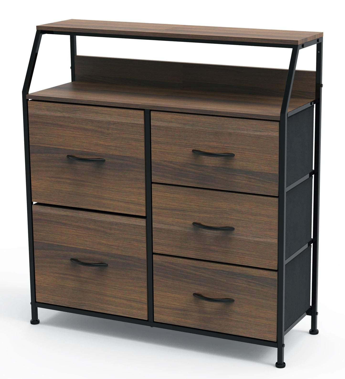 5 Drawer Storage Chest Rustic Finish
