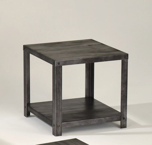 End Table Industrial Metal Coating - GracePalaceFurniture