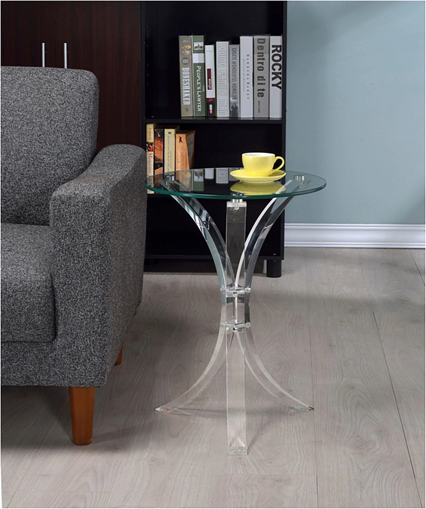 Glass Table Acrylic Base