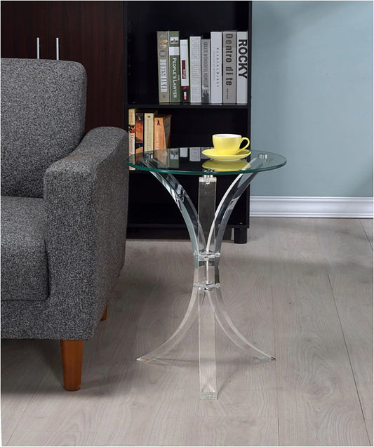 Glass Table Acrylic Base