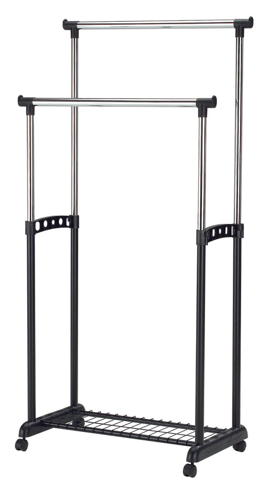 Coat Hanger Chrome & Black