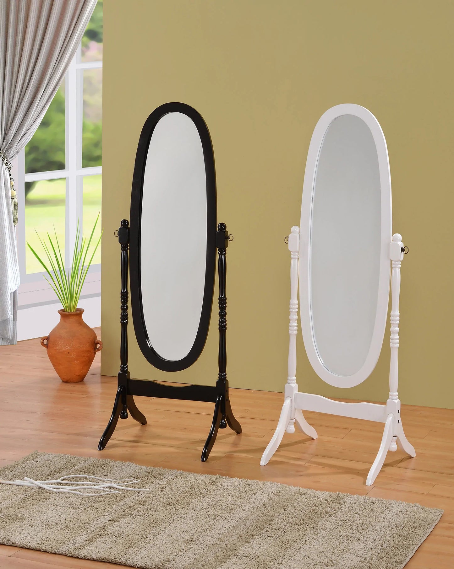 Wood Cheval Mirror