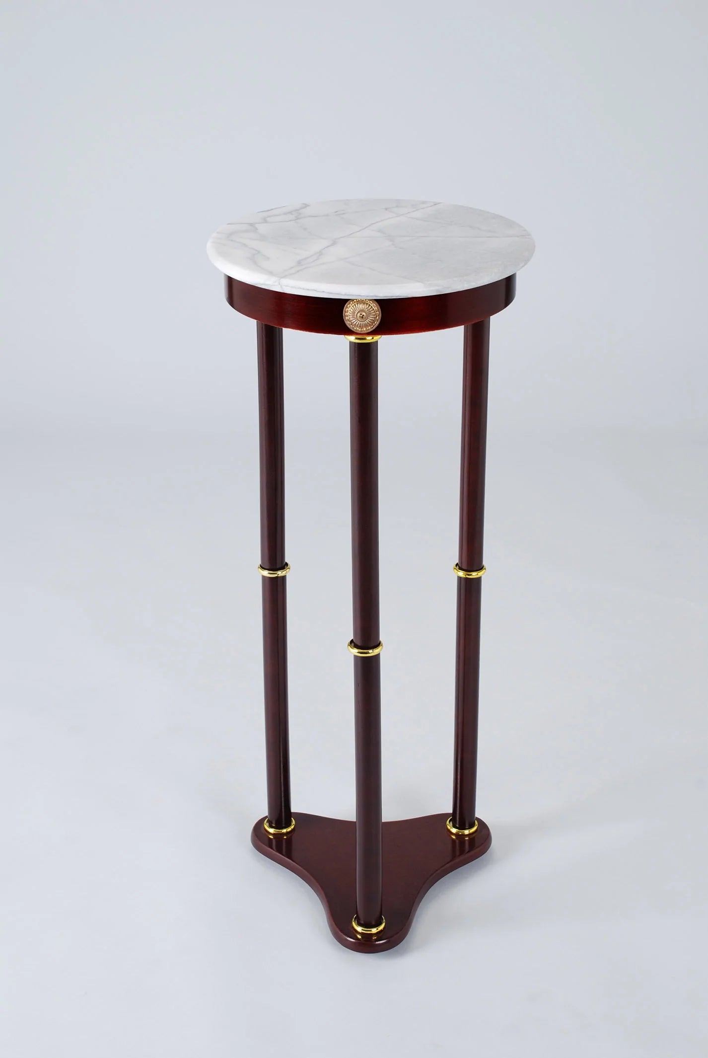 Round Planter Stand Comes in Green or White Marble Top