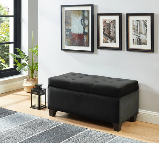 Storage Bench / Ottoman - Black
