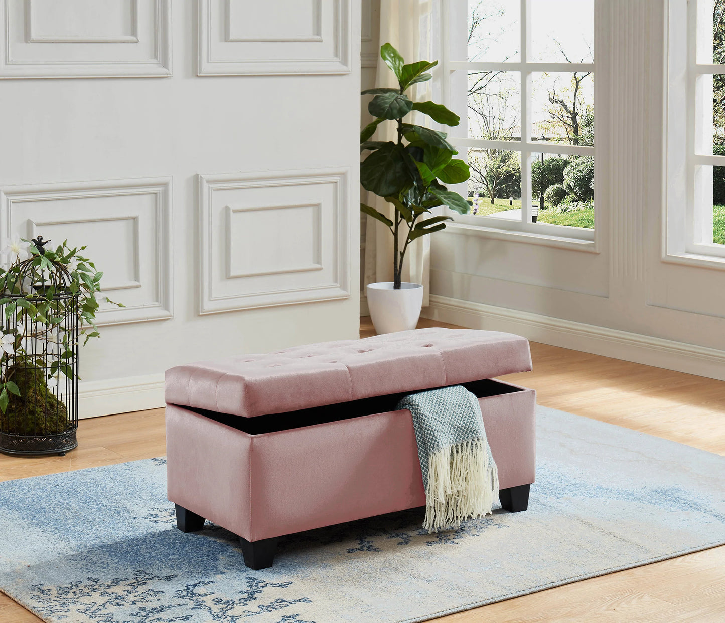 Storage Bench / Ottoman - Black