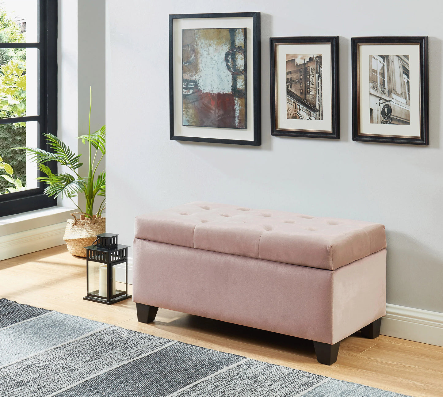 Storage Bench / Ottoman - Black
