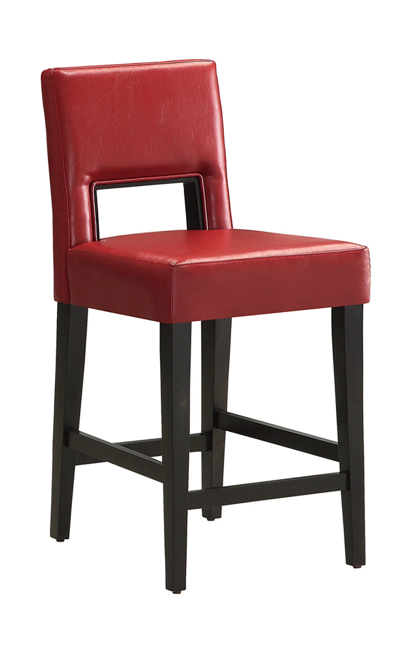 Counter Stool Comes in Black, Red, or White 24" Seat - GracePalaceFurniture