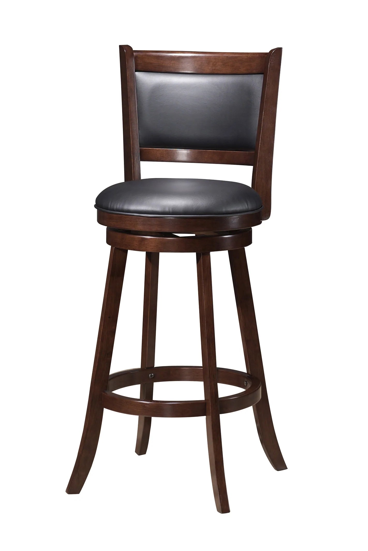 Swivel Counter Stool Cappuccino Finish Comes in 24" or 29" Seat Heights - GracePalaceFurniture
