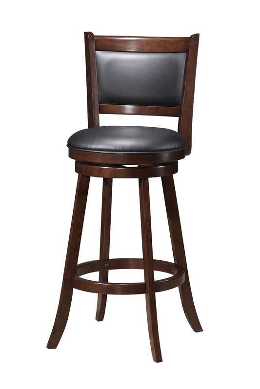 Swivel Counter Stool Cappuccino Finish Comes in 24" or 29" Seat Heights - GracePalaceFurniture