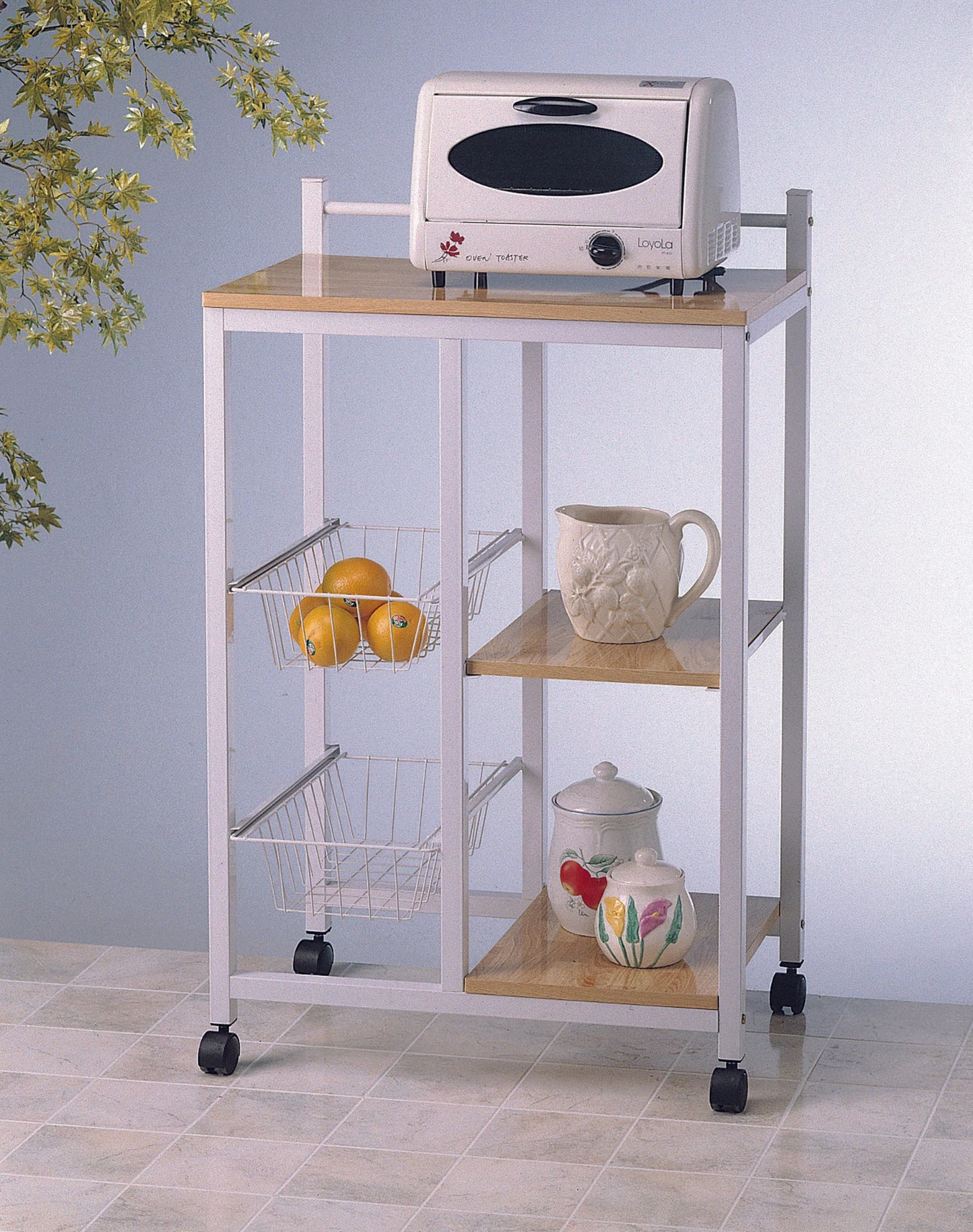 Microwave Serving Cart - GracePalaceFurniture