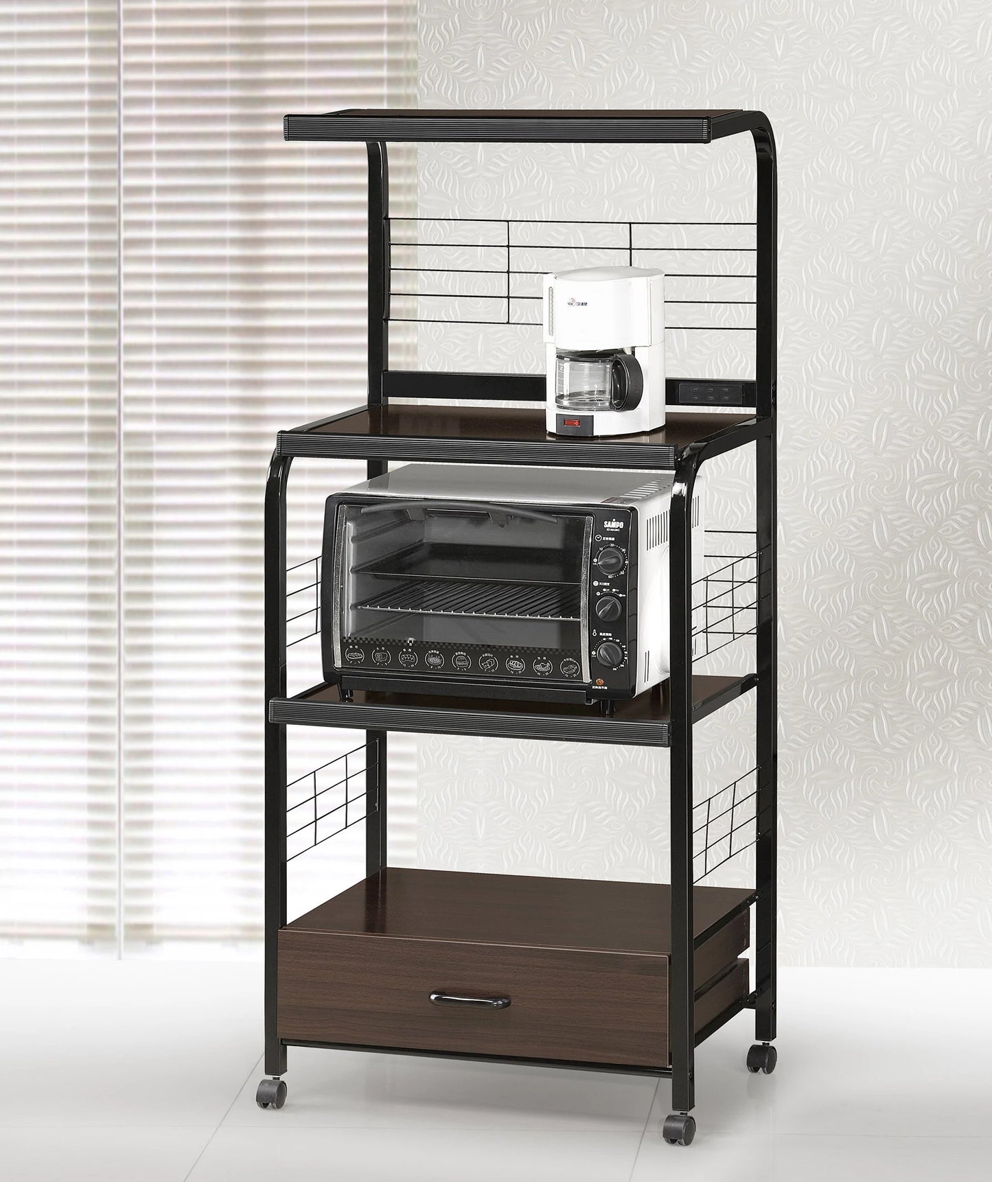 Microwave Rack Serving Cart - GracePalaceFurniture