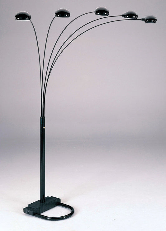 5- Arm Arch Floor Lamp with Dimmer 89"H - GracePalaceFurniture