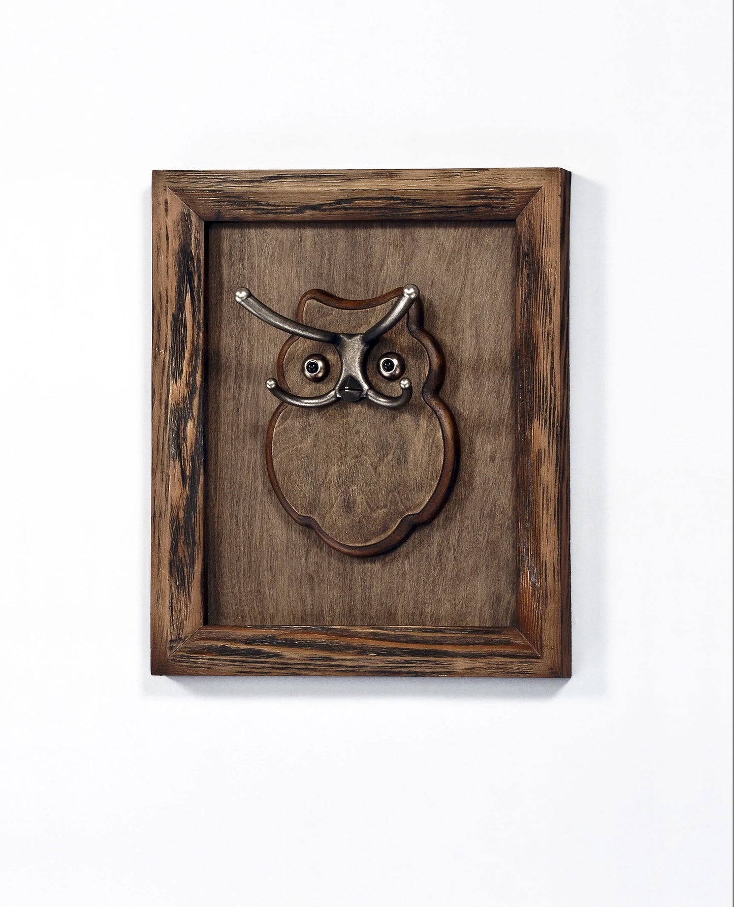 Owl Hanger Rustic Finish - GracePalaceFurniture