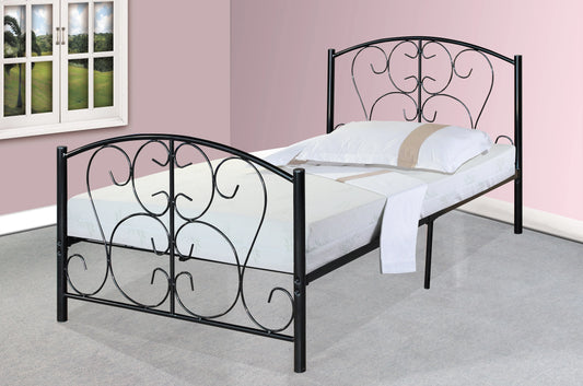 Twin Metal Bed Black or Pin - GracePalaceFurniture