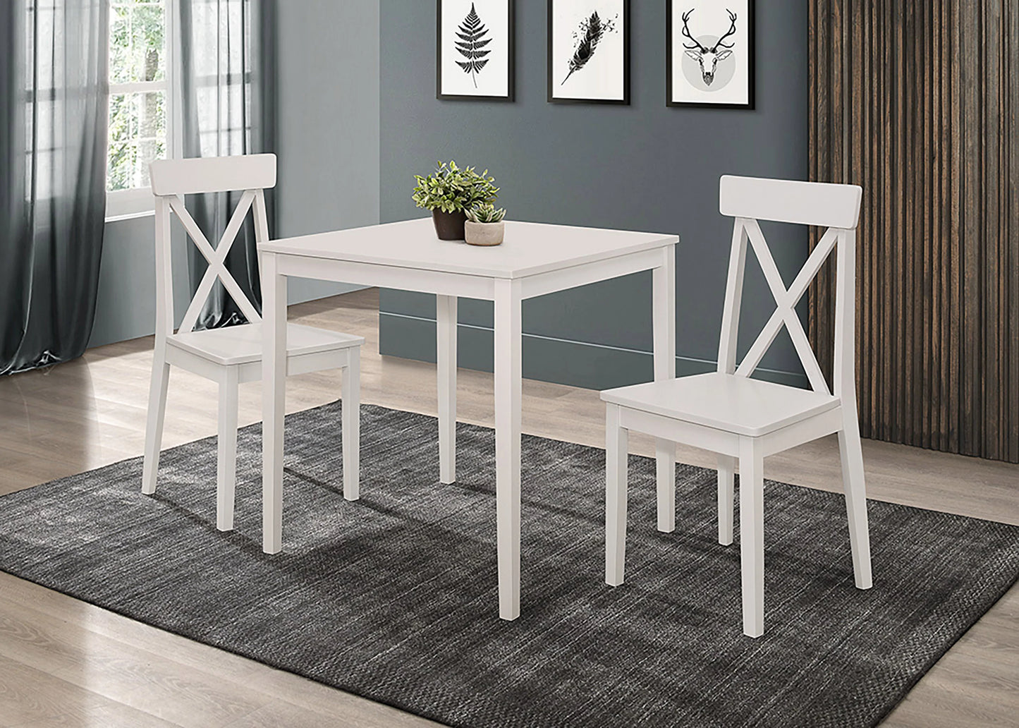 Dinning Table Light Grey - GracePalaceFurniture