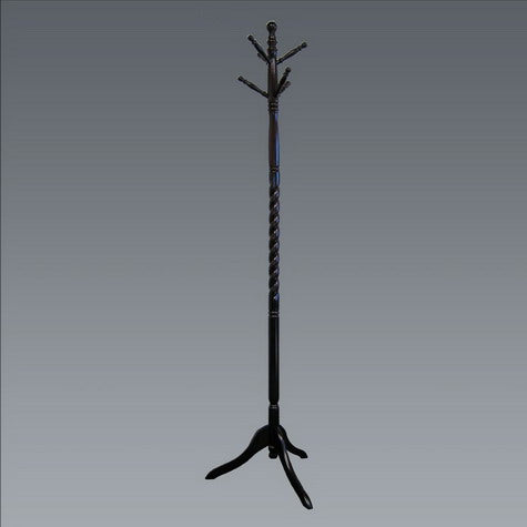 CHERRY TWIST HALL TREE COAT RACK.