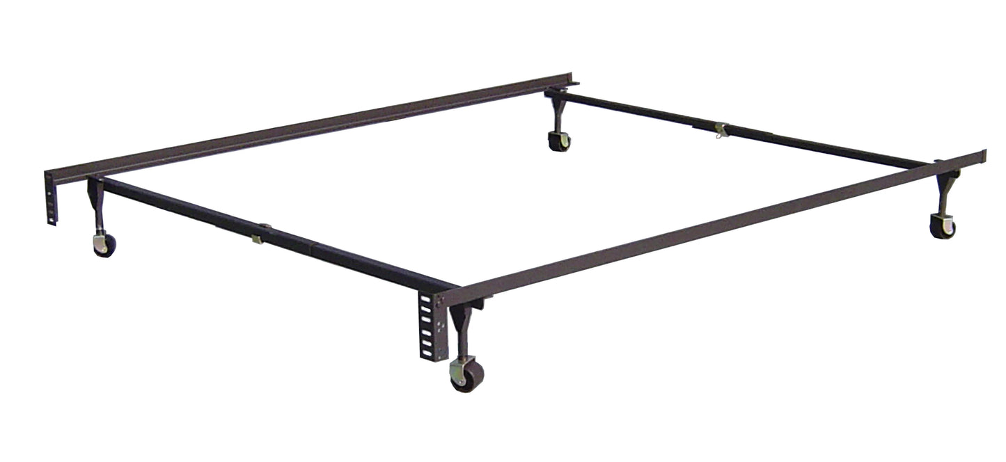 Twin / Full Headboard Bed Frame with Rollers 4 Legs / Rollers - GracePalaceFurniture