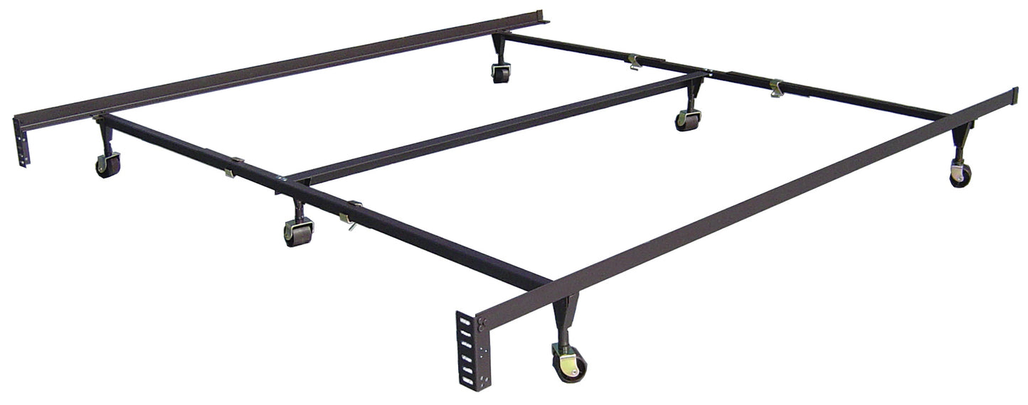 King / Queen Headboard Bed Frame 6 Legs / Rollers - GracePalaceFurniture