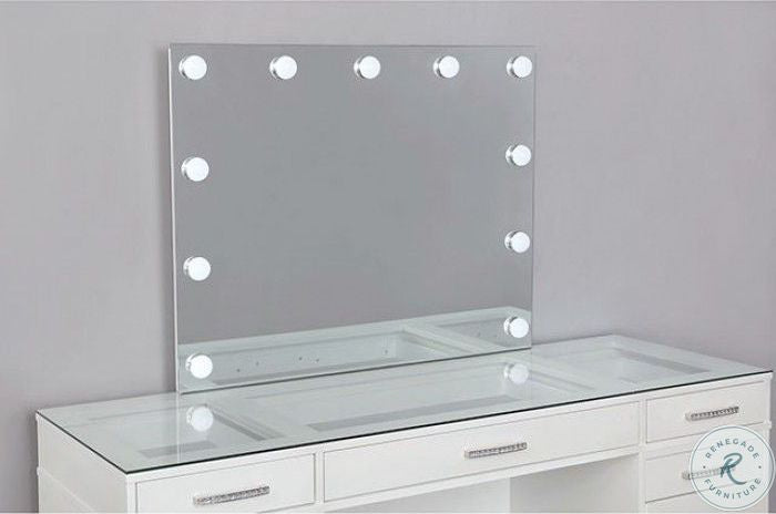 Valentina Luminous White Vanity Set