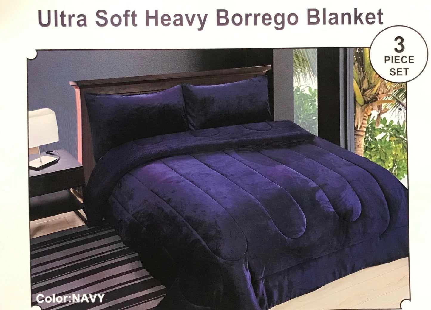 Ultra Soft Heavy Borrego Blanket 3pcs set.