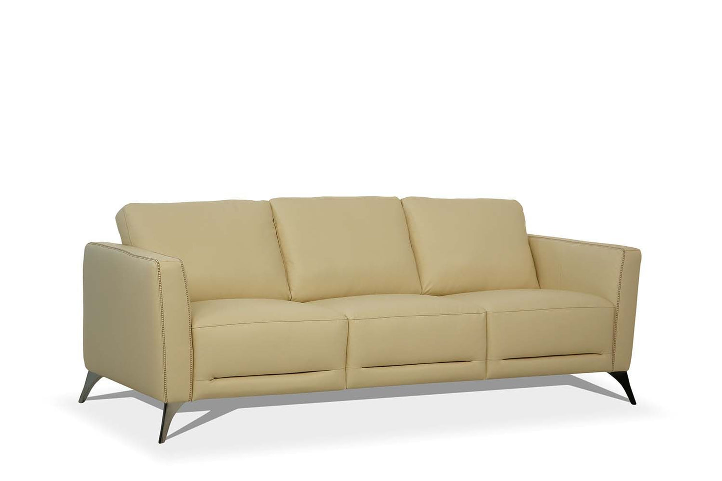 Malaga Cream Leather Sofa