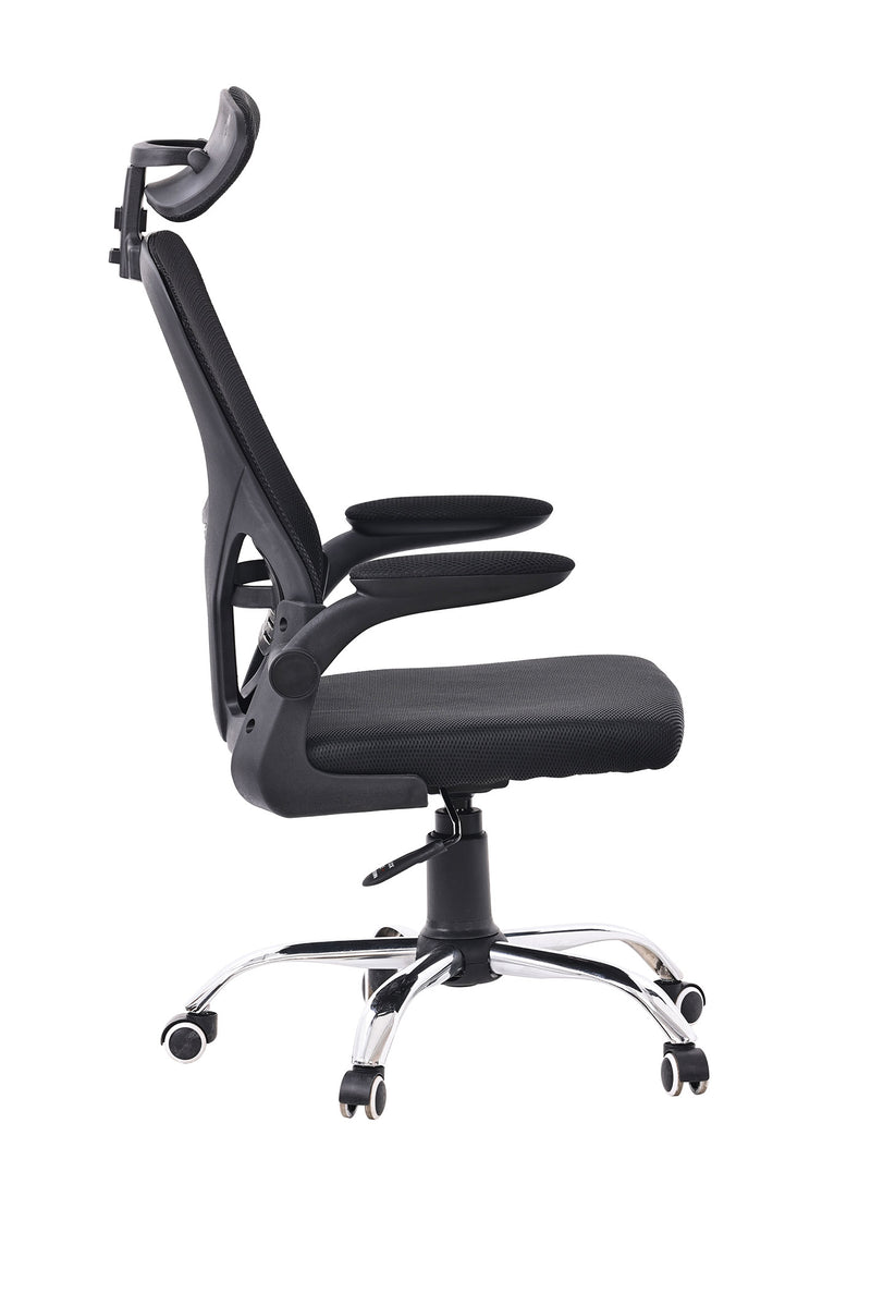 Executive Mesh Chair with Headrest - Black
