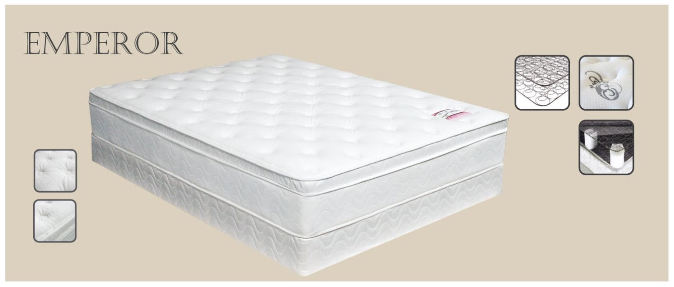 Emperor Euro Pillow Top Medium Firm H. 10.5