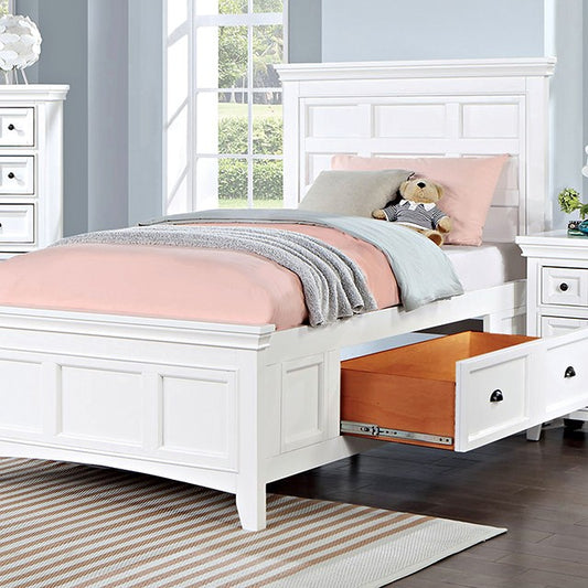 CASTILE Twin Bed, White