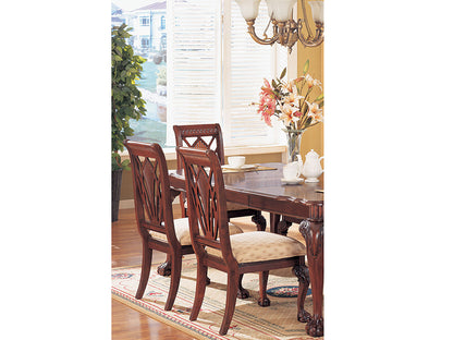 Valeria Espresso Wood Rectangular Dining Table w/Leaves - GracePalaceFurniture