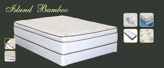 Island Bamboo Euro Pillow Top Premium Mattress Luxury Plush H. 13"