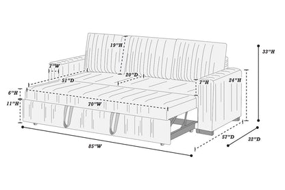 New Convertible Sofa Bed Color Fog