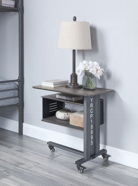 Cargo Accent Table W/Wall Shelf