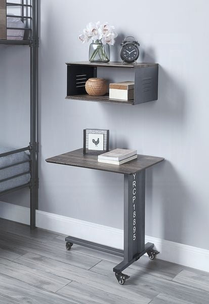 Cargo Accent Table W/Wall Shelf