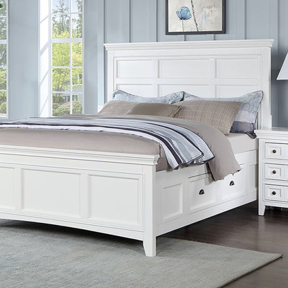 CASTILE Cal.King Bed, White