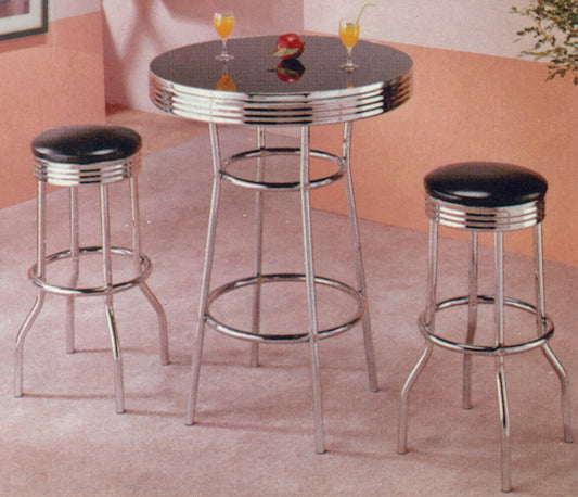Glass Round Bar Table