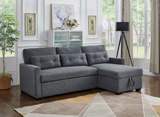 Sectional Sofa with Pullout Sleeper & Chaise Storage