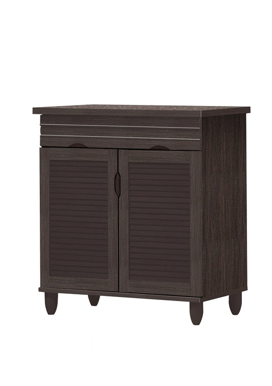 Shoe Cabinet Drawer & 2 Shelves Comes in Espresso or Natural Finish